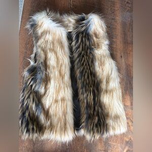 Forever 21 Faux Fur Vest - Brown and Black